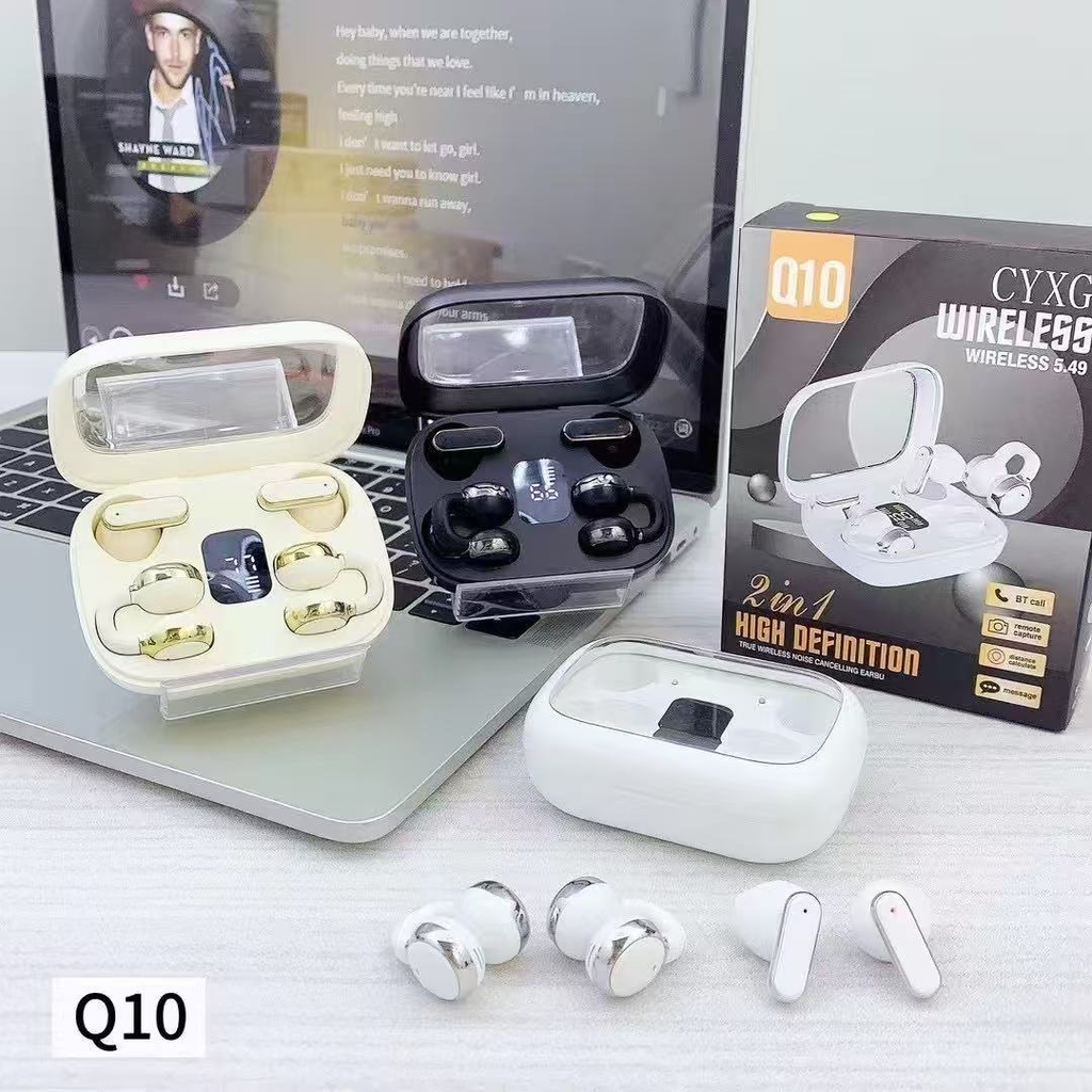 AIRPODS MODELE Q10 _ 2 PAIRES  EN UN