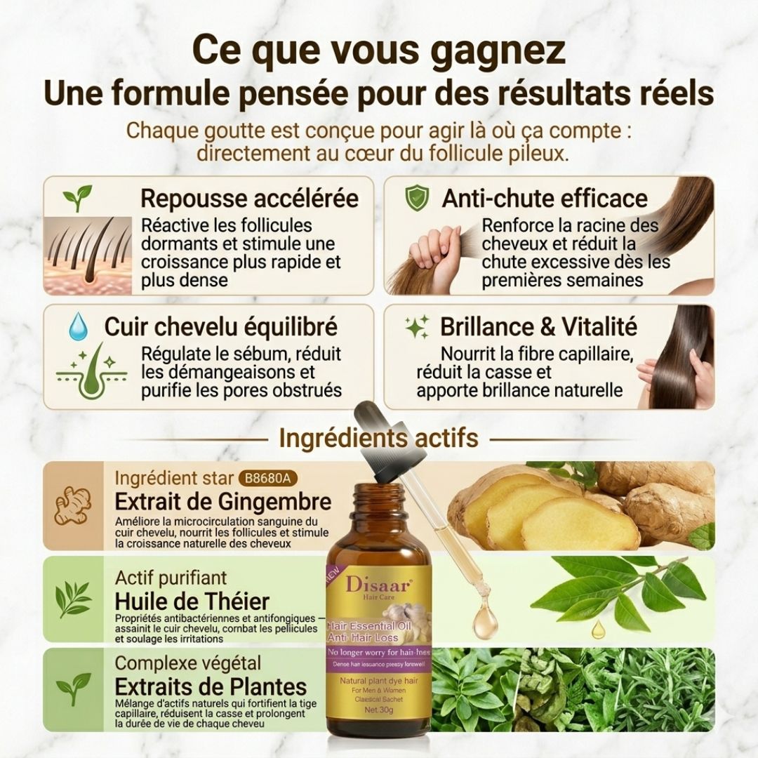 ESSENCE  POUR CHEVEUX ET BARBE