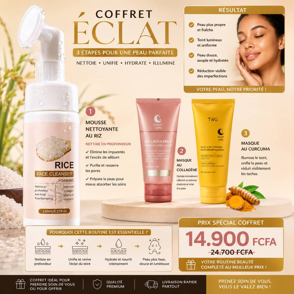 COFFRET SOIN ECLAT VISAGE