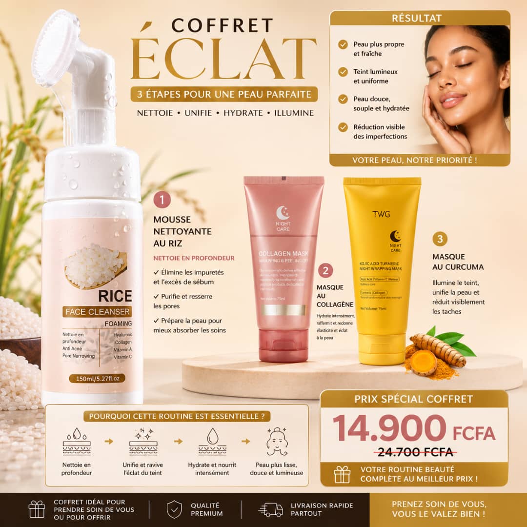 COFFRET SOIN ECLAT VISAGE